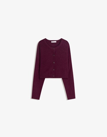 Bershka Strickjacke in Rot: Vorderseite