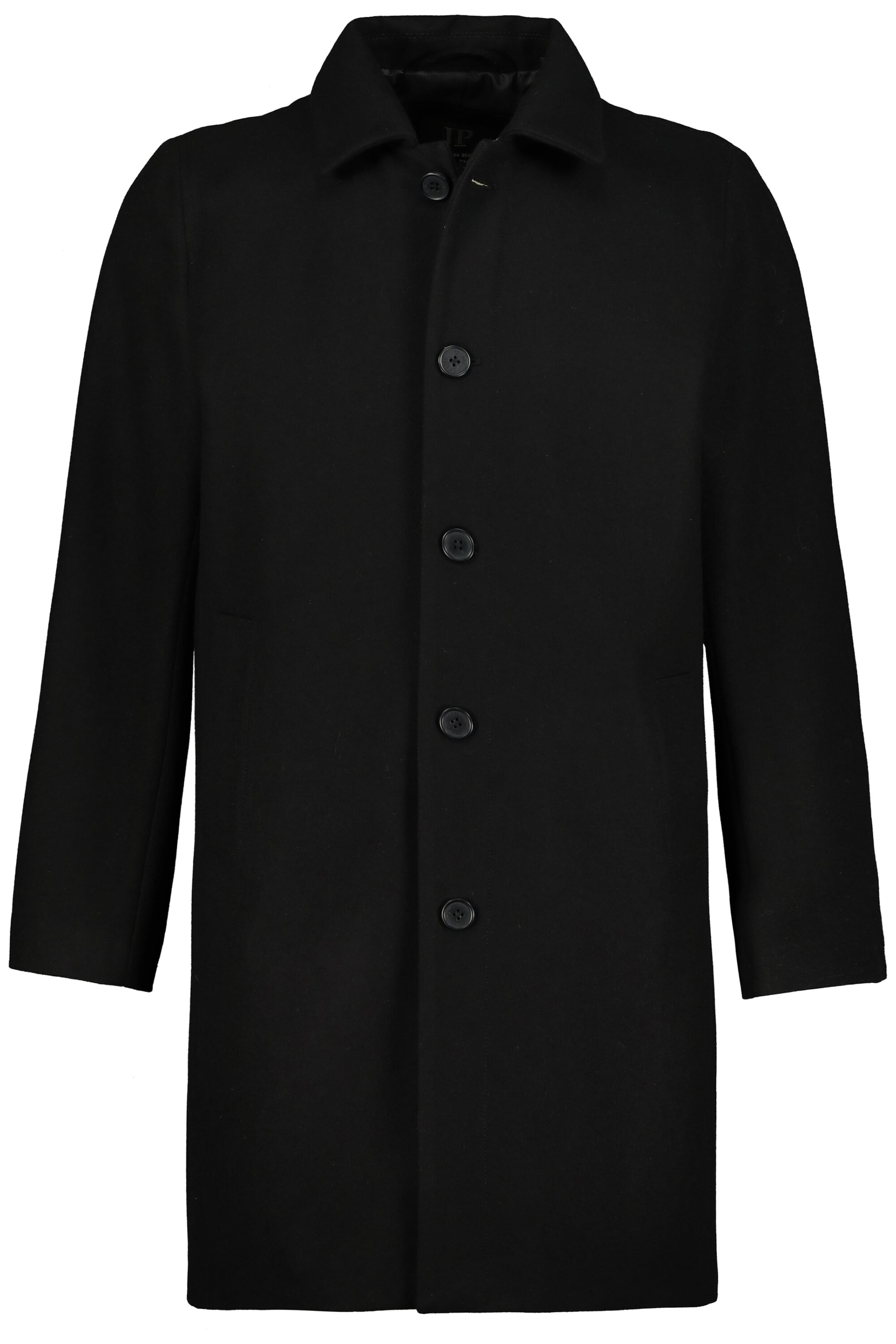JP1880 Between-seasons coat in Black: front