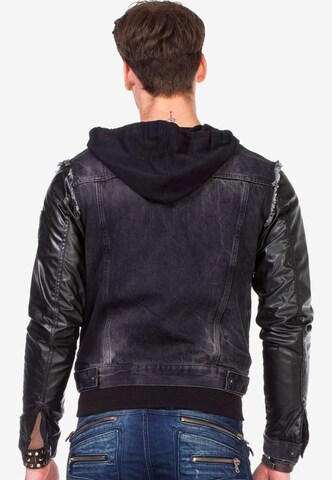 CIPO & BAXX Jeansjacke 'Blox' in Schwarz