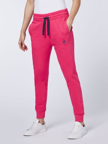 Polo Sylt Tapered Pants in Pink: front