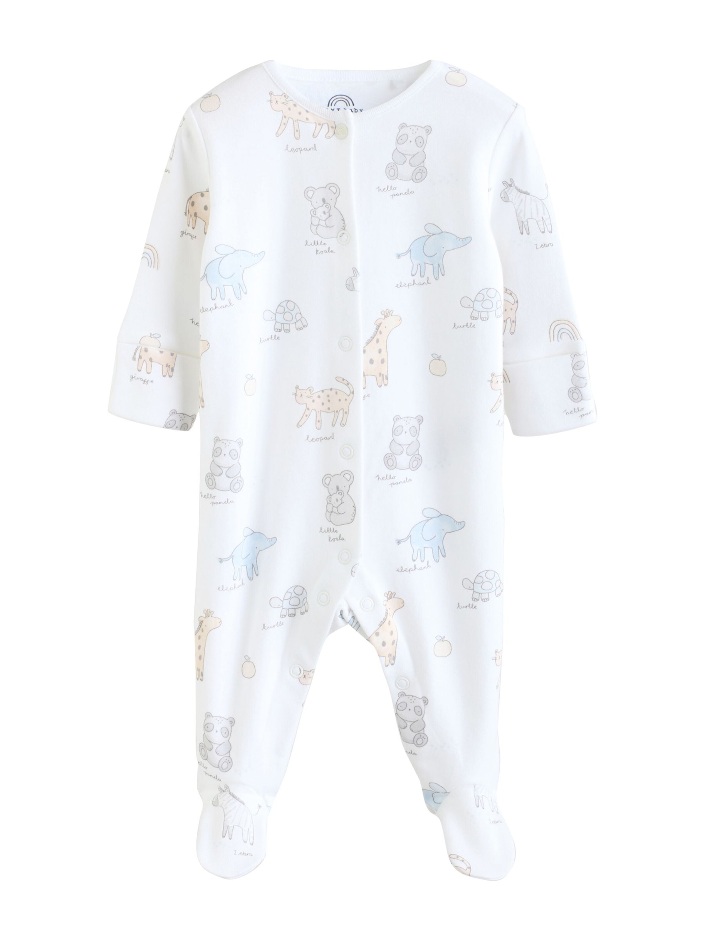 Next - Pijama entero/body en blanco