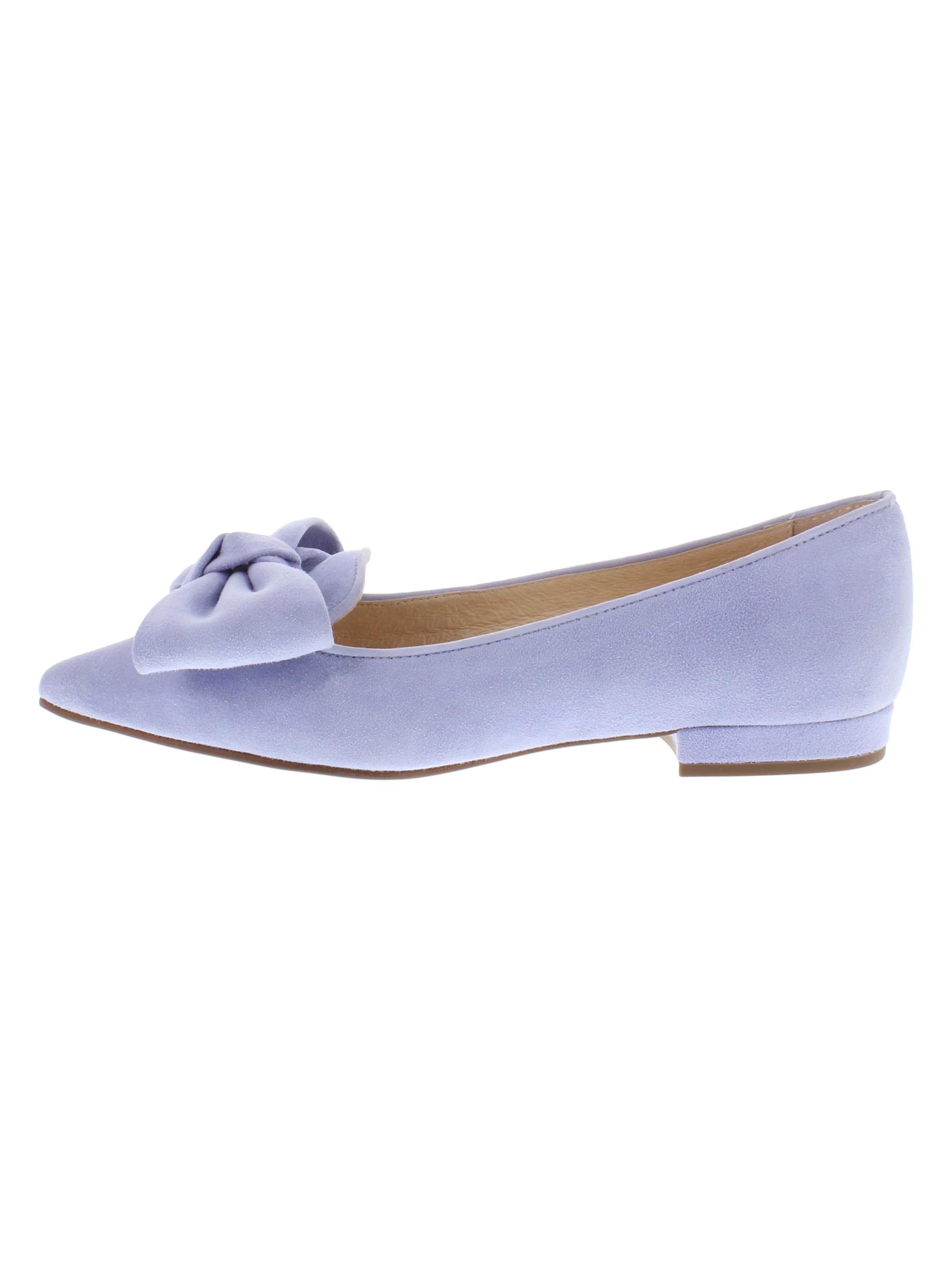XAVER LUIS Schuhmanufaktur Ballet Flats 'COCOS' in Purple: front