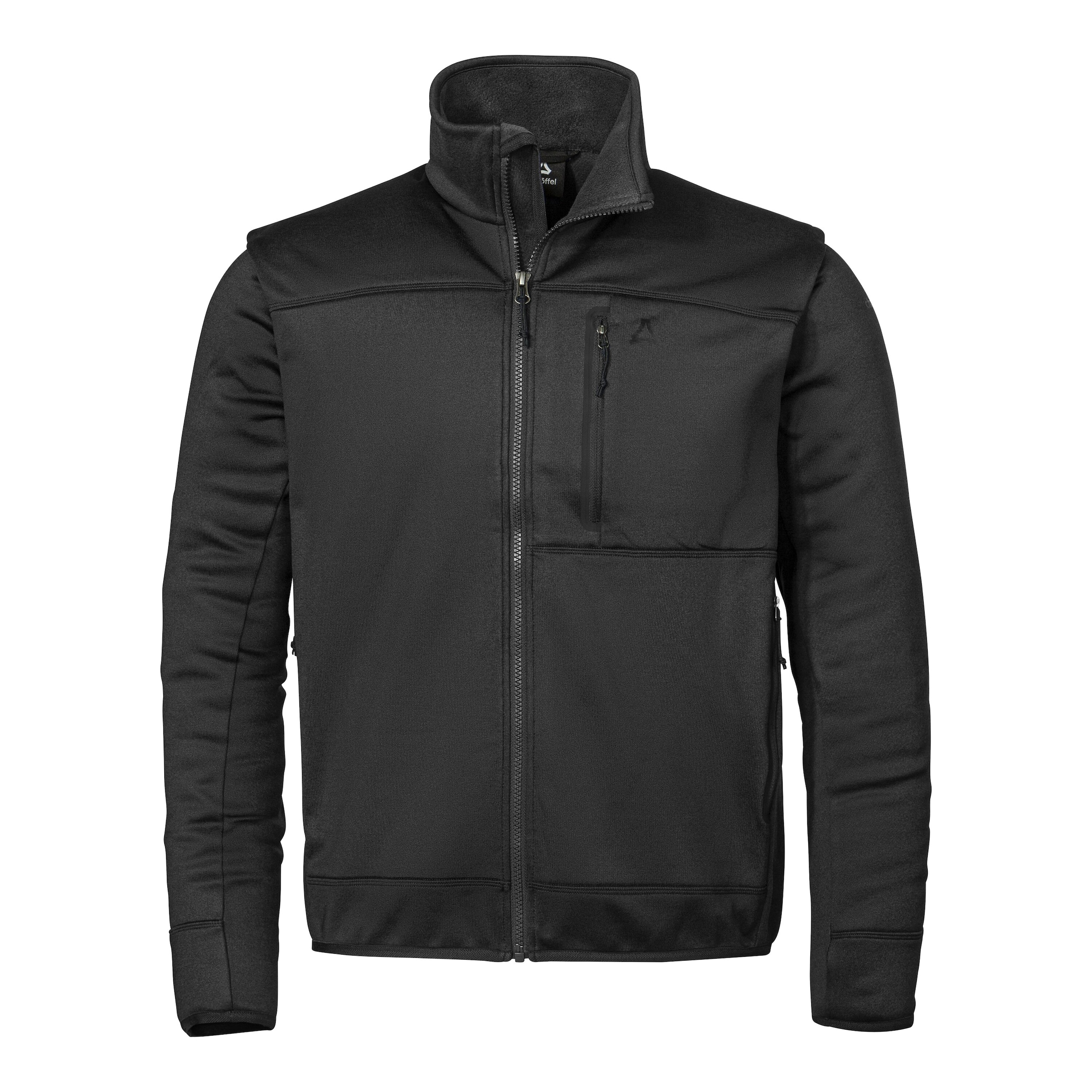Schöffel Funktionele fleece-jas in Zwart: voorkant