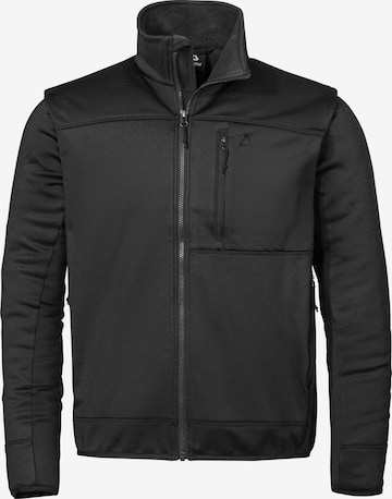 Schöffel Funktionele fleece-jas in Zwart: voorkant
