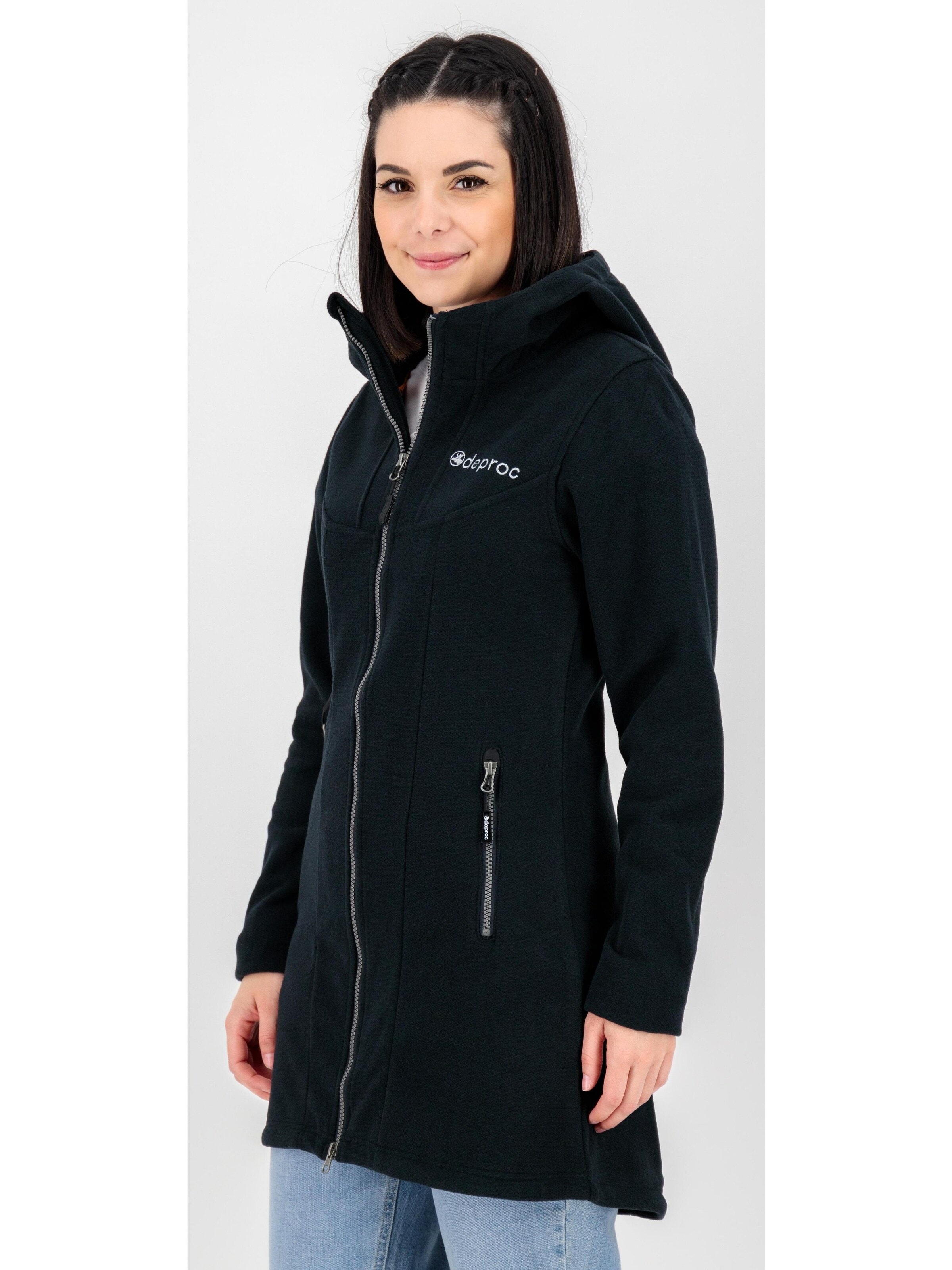deproc Fleece jacket 'GLORY APRIL' in Black
