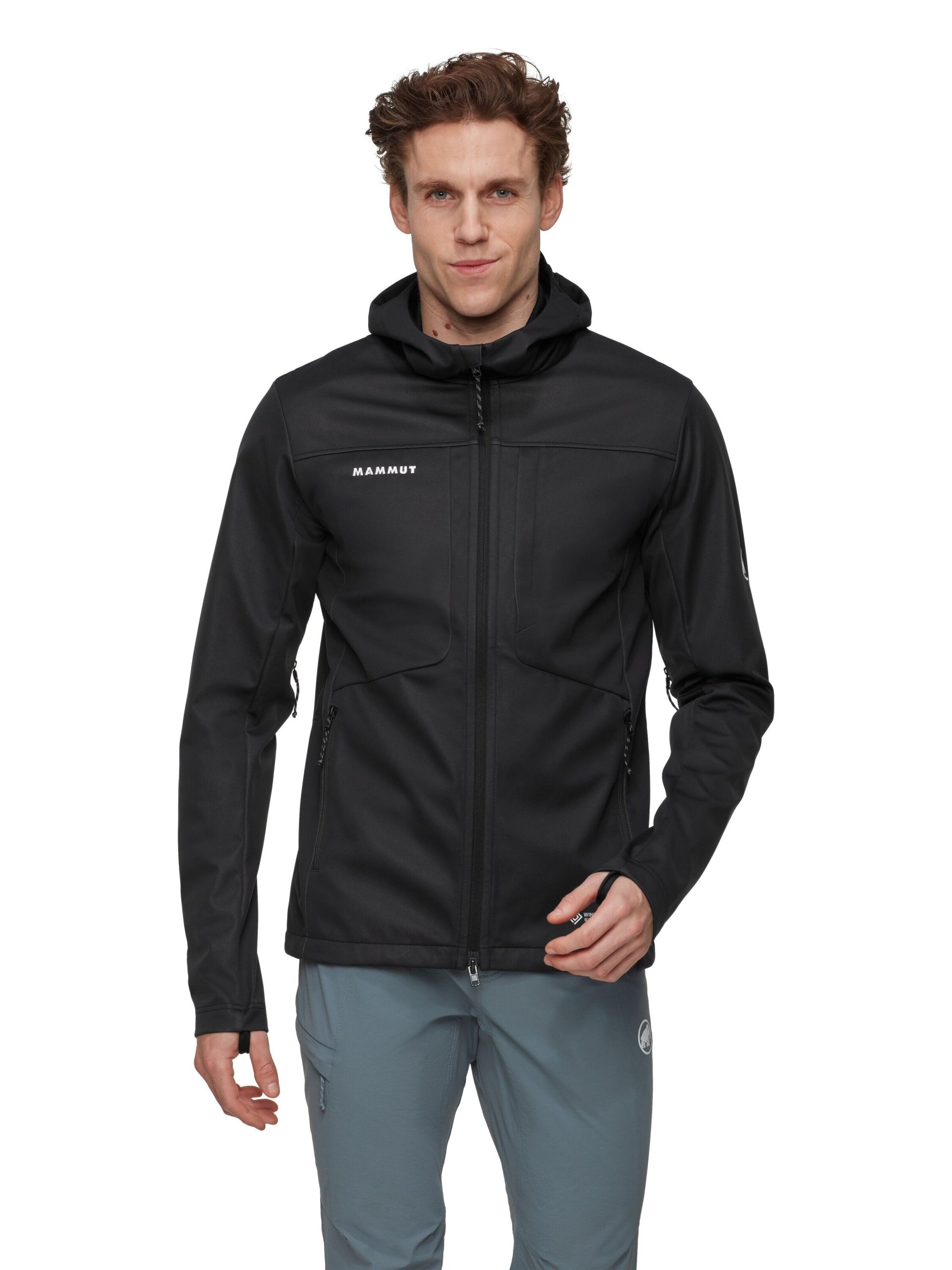MAMMUT Outdoorjacke in Schwarz: Vorderseite