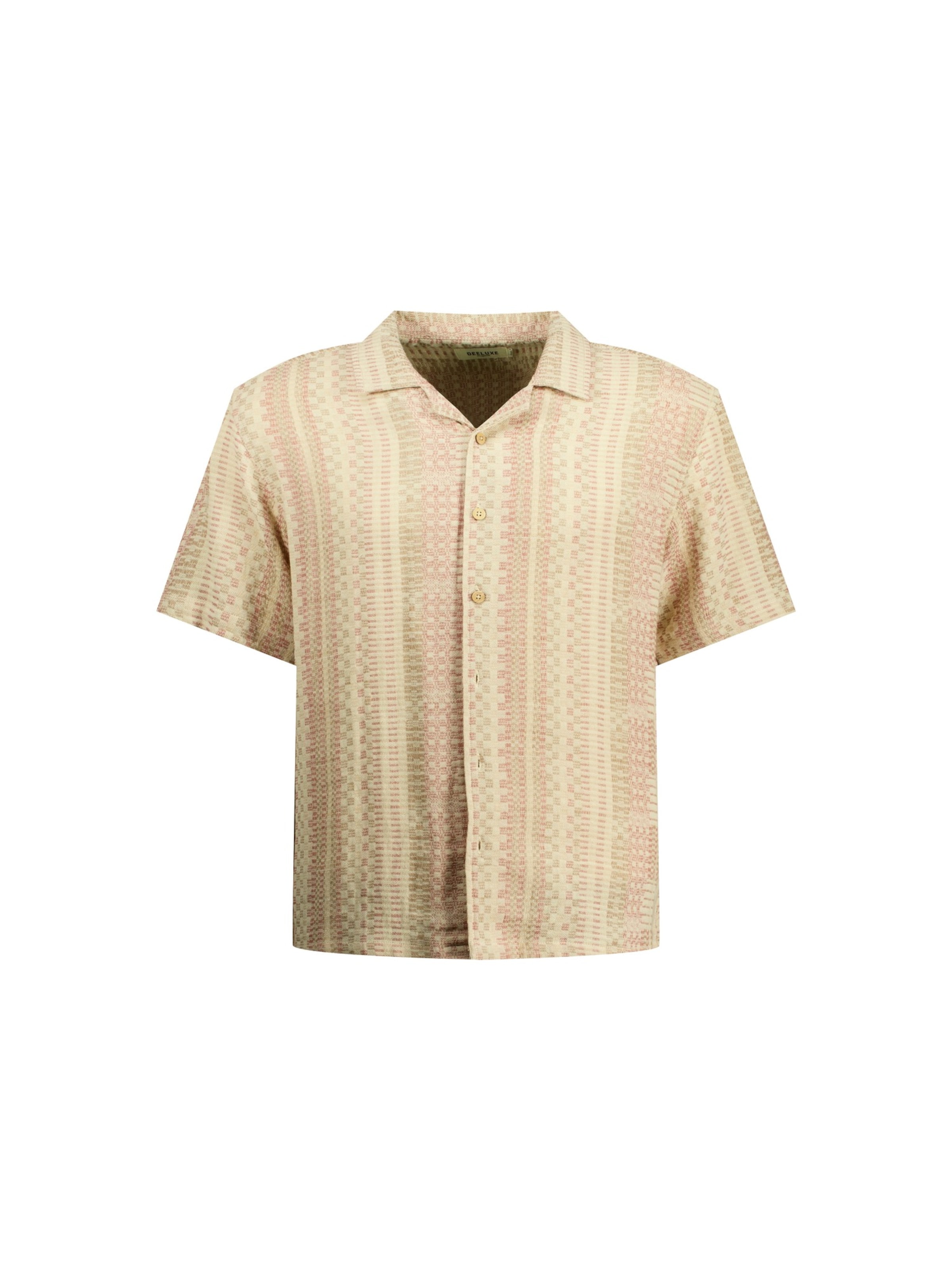 Coupe regular Chemise 'Mio' Deeluxe en beige : devant