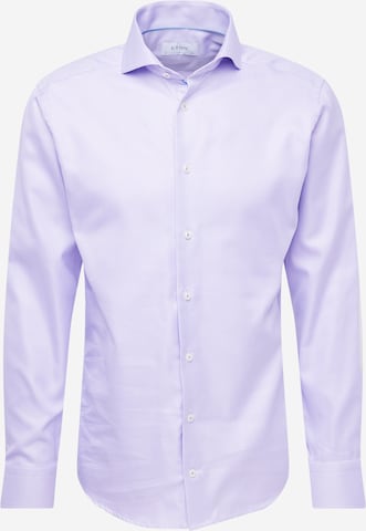 ETON Regular fit Button Up Shirt in Purple: front