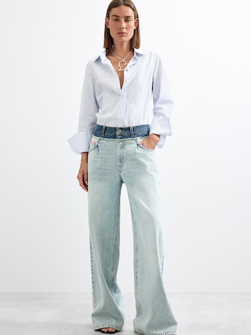 Desigual - Pierna ancha Vaquero en azul
