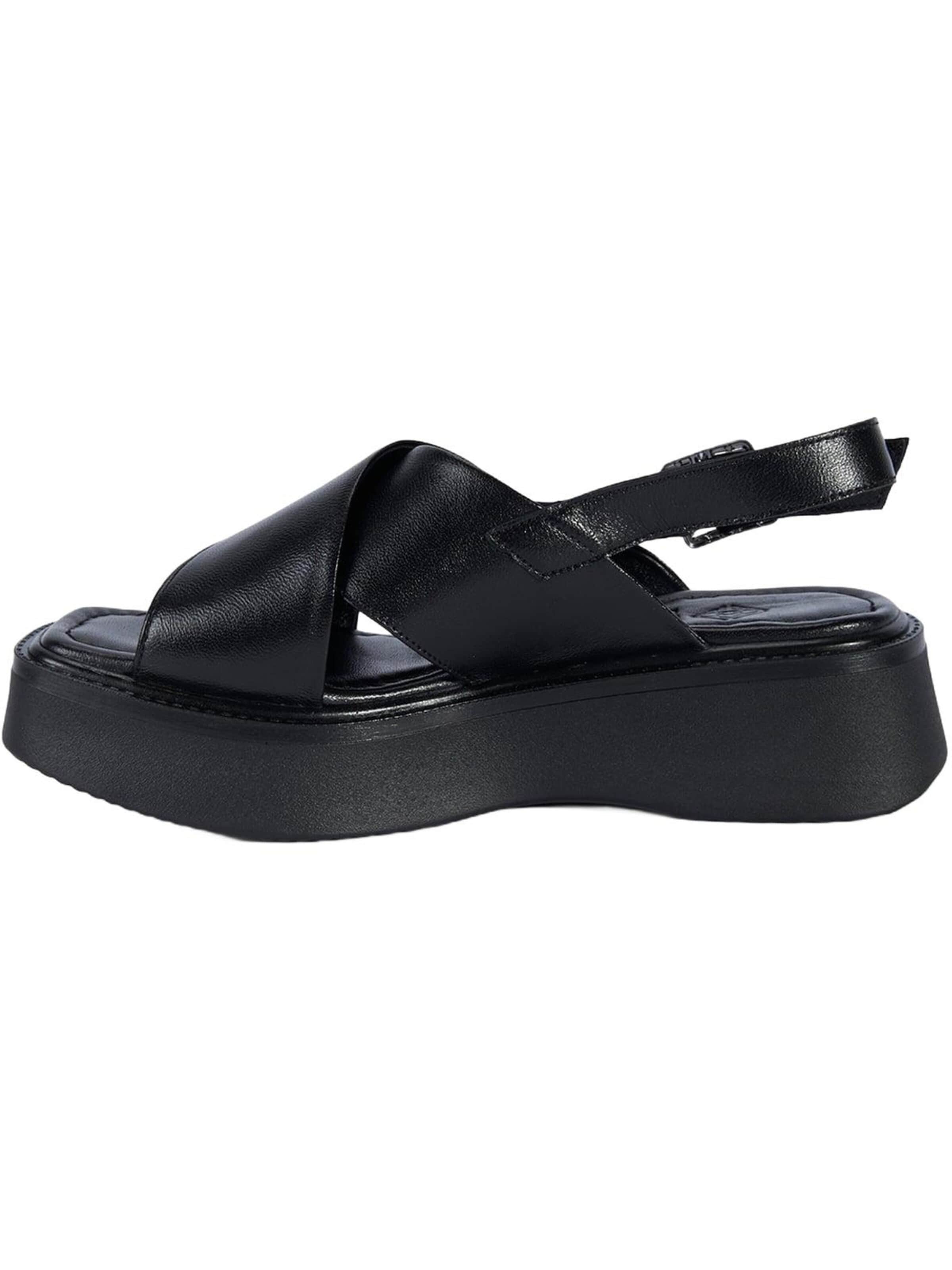 Desa Riemensandale 'Keilsandalen'‌‌‌ in Schwarz
