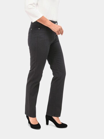 Goldner Skinny Jeans 'Carla' in Schwarz