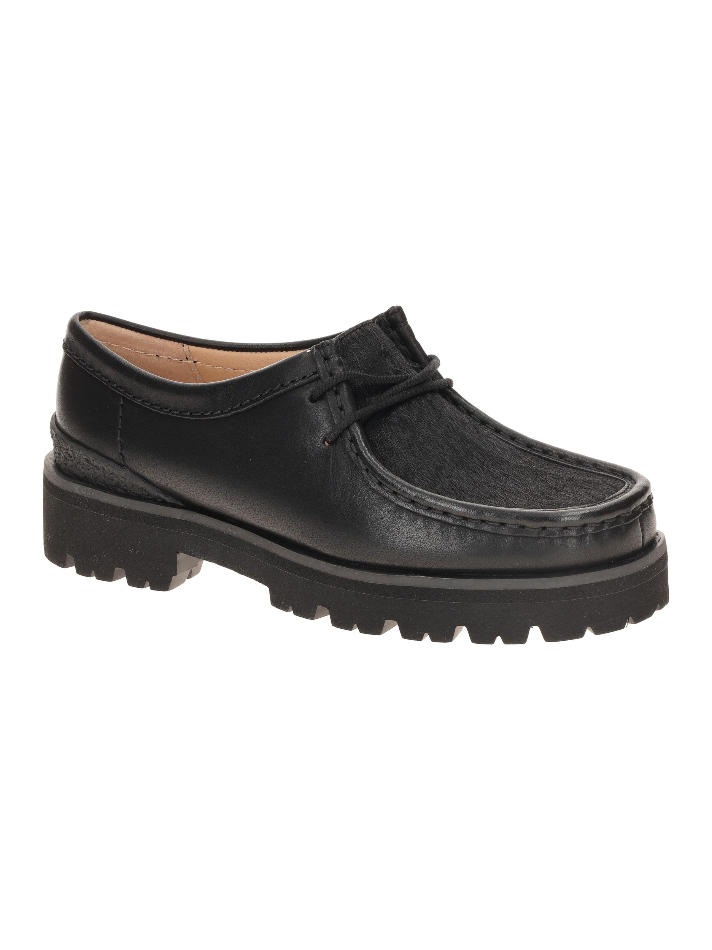 CLARKS Mokassin 'Walla Yukoner'‌‌‌ in Schwarz: Vorderseite