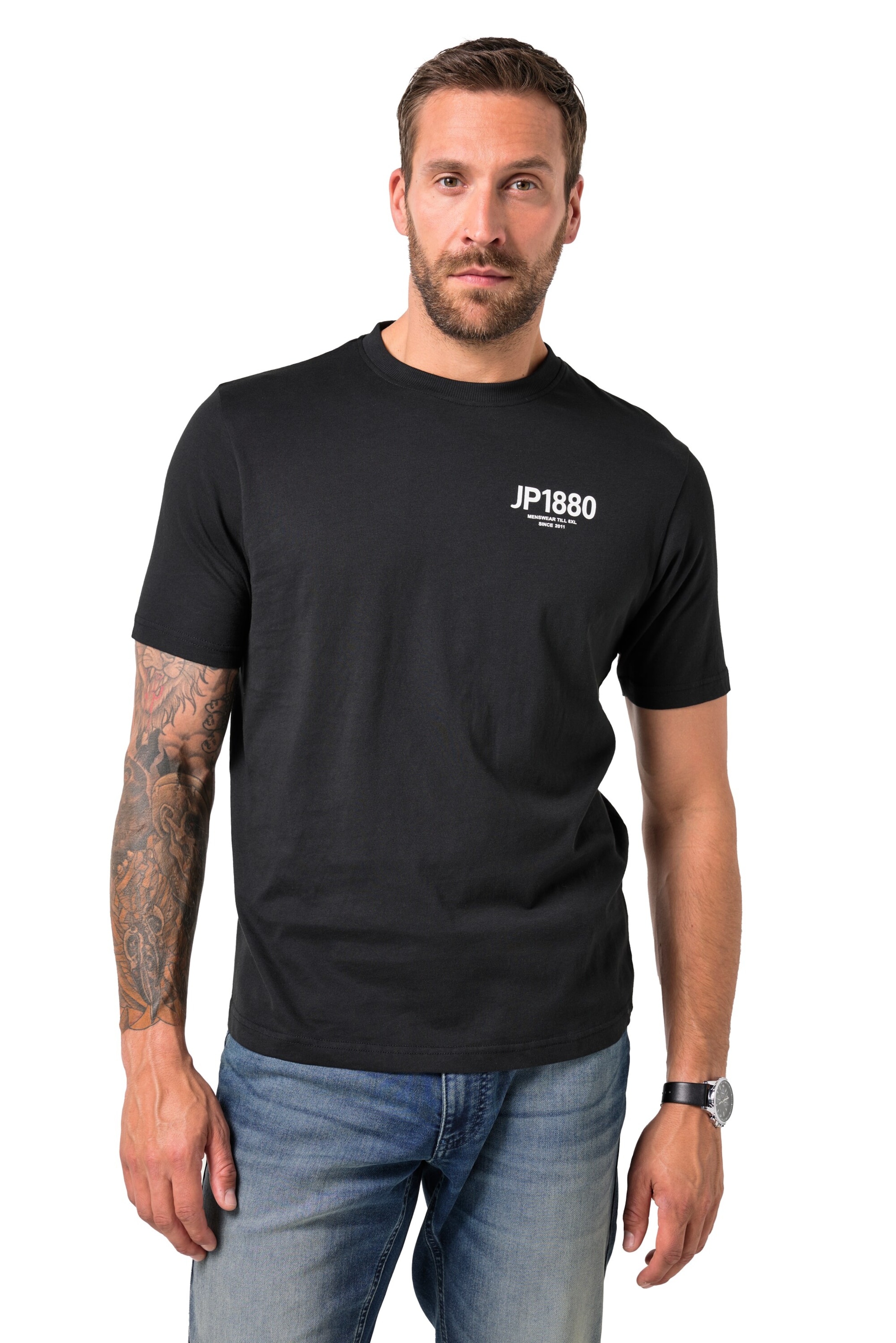 JP1880 Shirt in Black: front