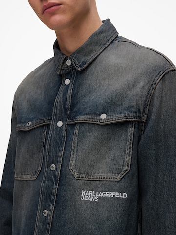 KARL LAGERFELD JEANS Regular Fit Hemd in Blau