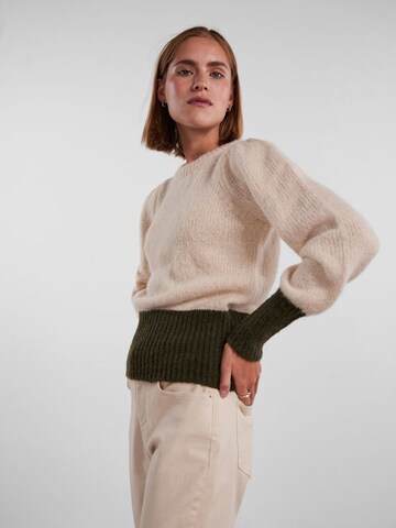 PIECES Sweater 'LAYAN' in Beige: front