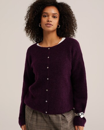 WE Fashion - Cárdigan en lila: frente