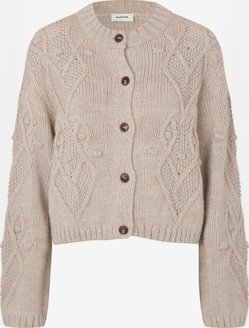 modström Cardigan ' Dahliamd ' in Beige: Vorderseite