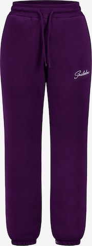 Smilodox Regular Broek in Lila: voorkant