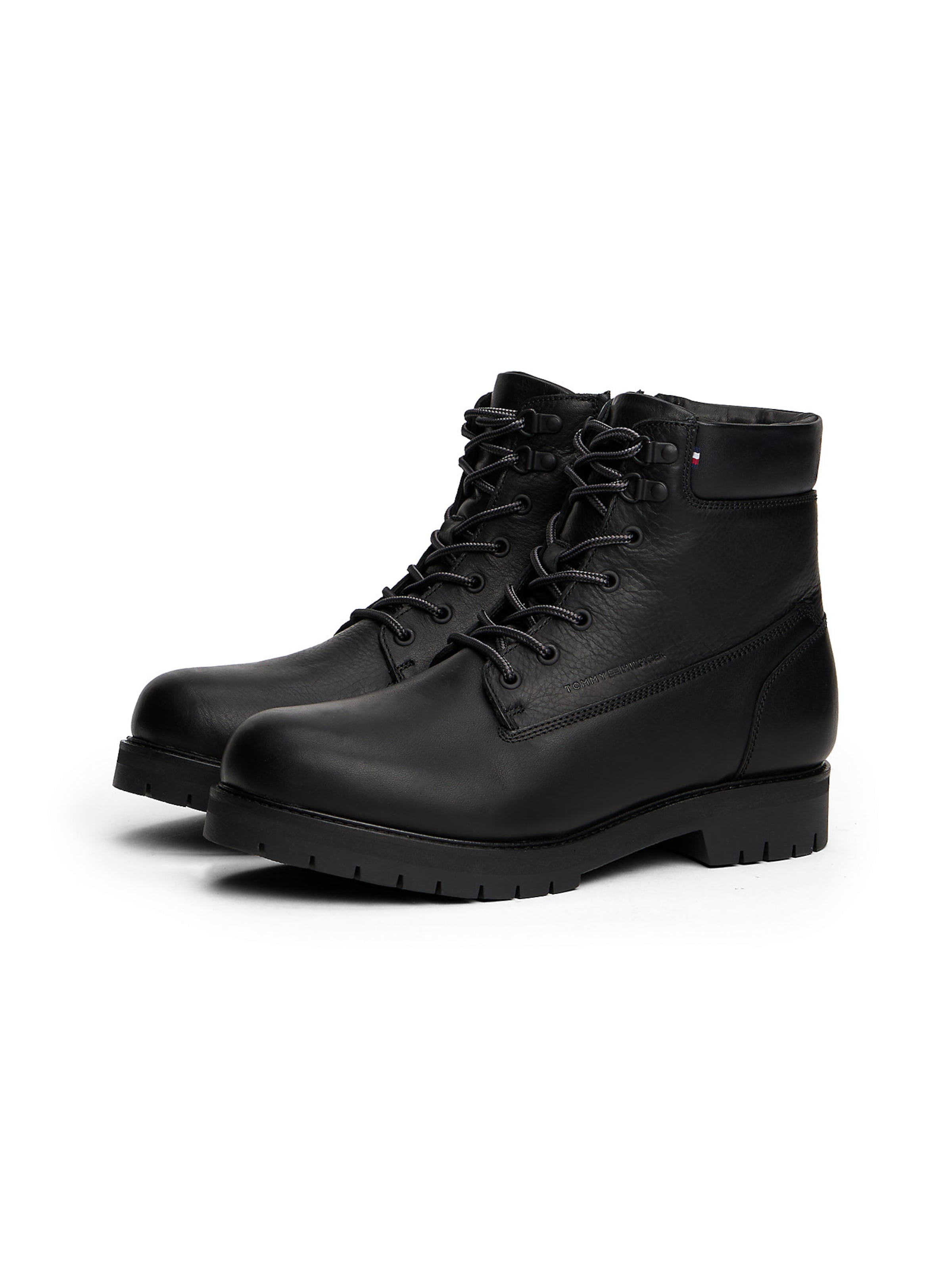 Bottines à lacets TOMMY HILFIGER en noir