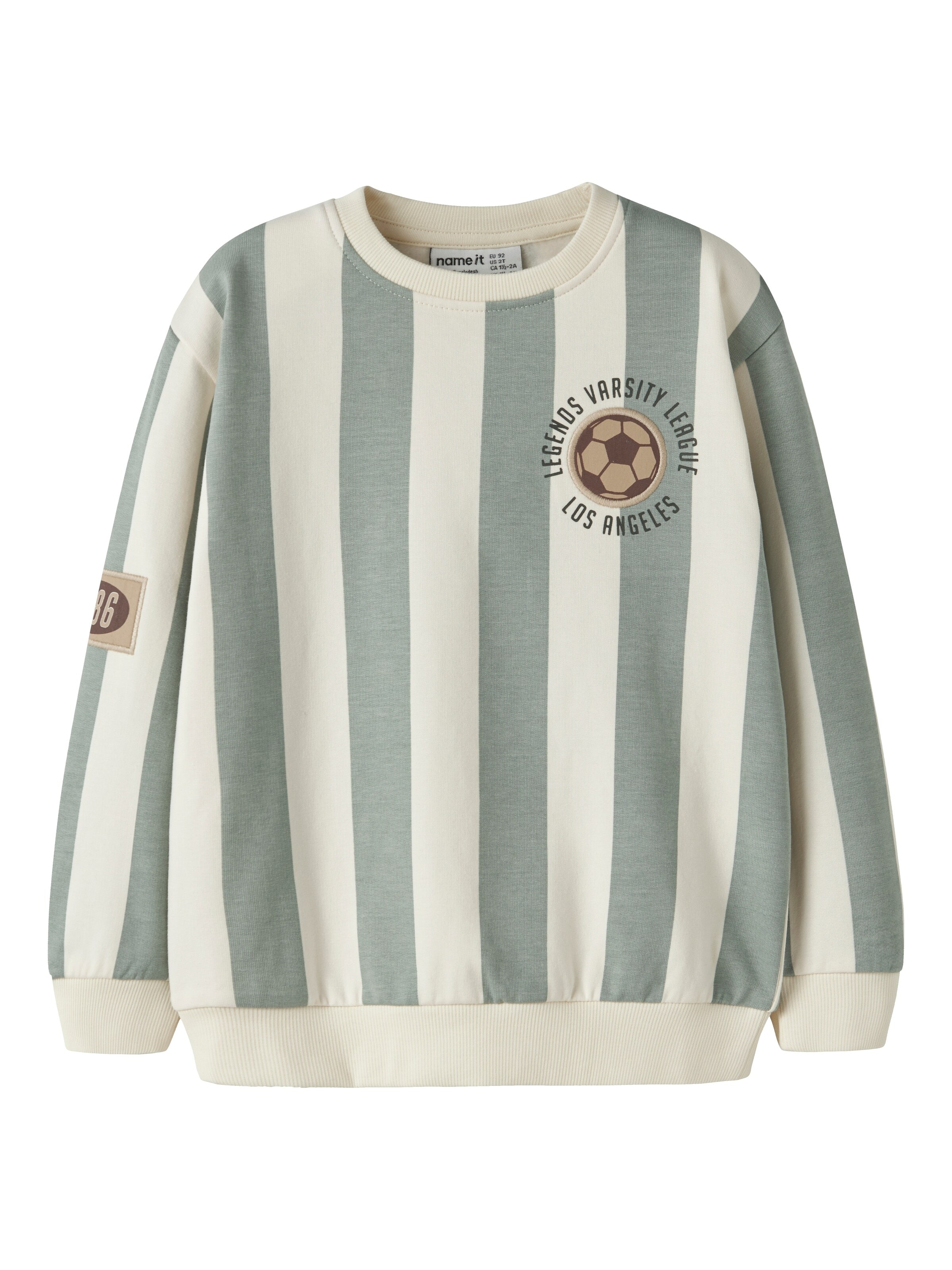 NAME IT - Sweatshirt 'NMMLane' em branco: frente