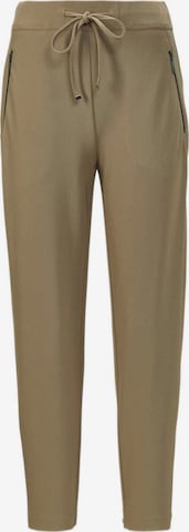 Goldner Tapered Broek 'MARTHA' in Groen: voorkant