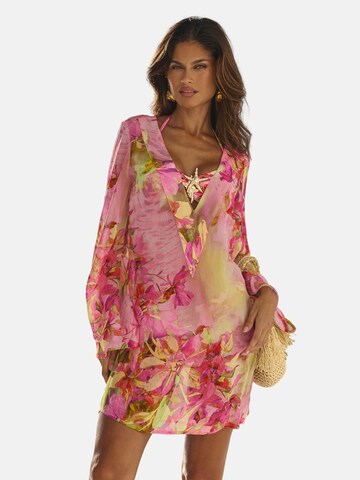 Lipsy Strandjurk in Roze: voorkant