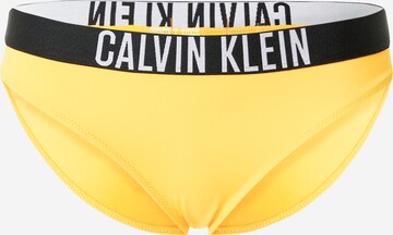 Calvin Klein Swimwear Долнище на бански тип бикини в жълто: отпред