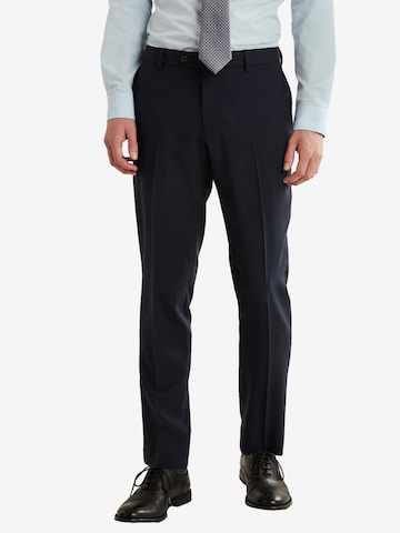 Next Úzky strih Nohavice s pukmi - Modrá: predná strana