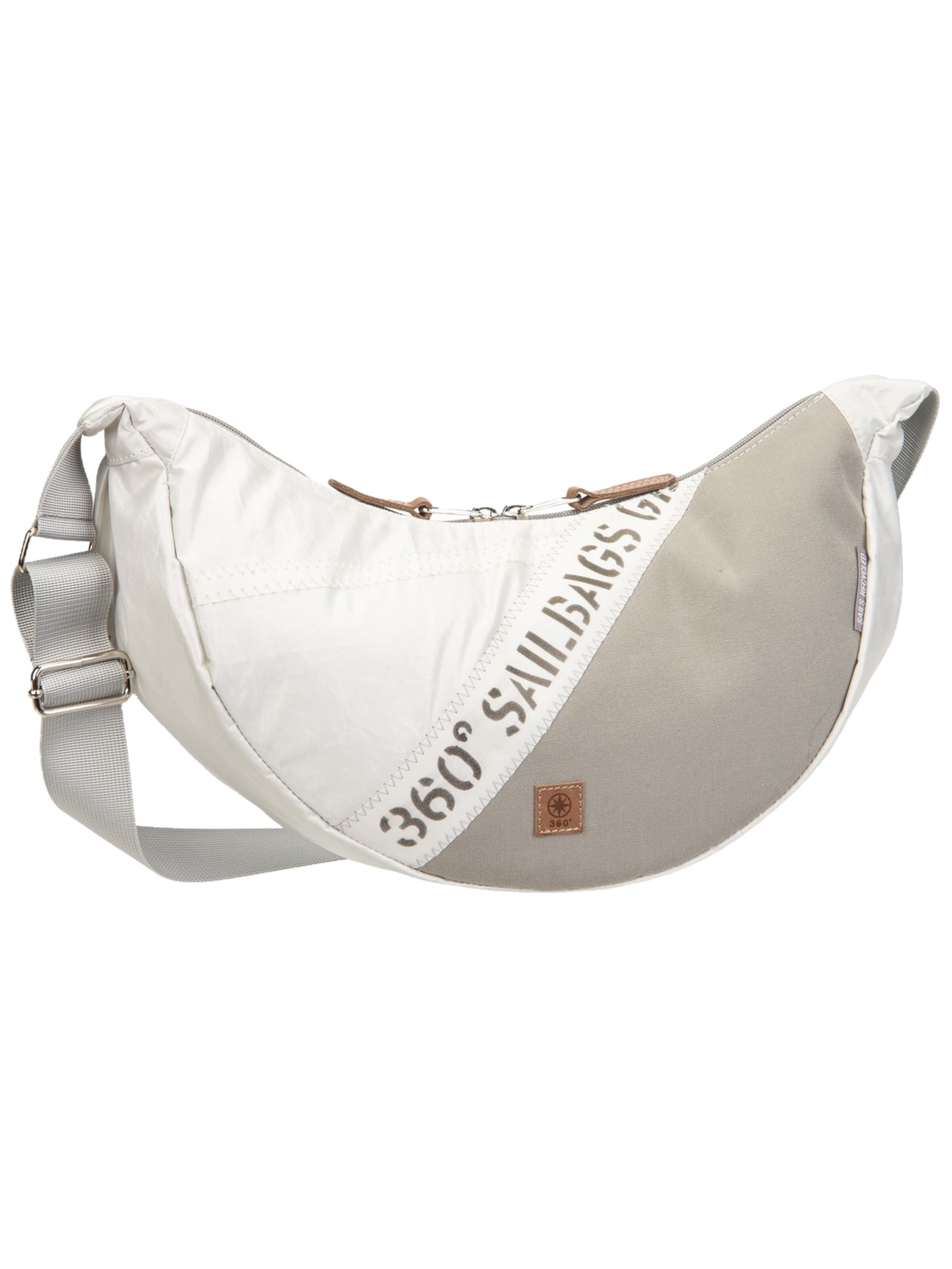 360 Grad Tasche ' Roop L ' in Weiß: Vorderseite