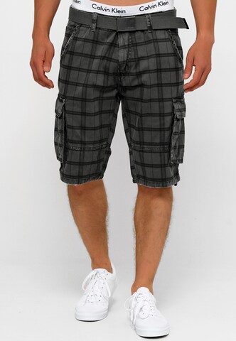 INDICODE JEANS Regular Pants ' Blixt ' in Grey: front
