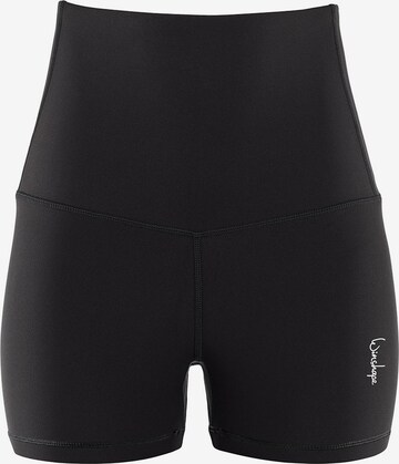 Winshape Skinny Sportbroek 'HWL512C' in Zwart: voorkant