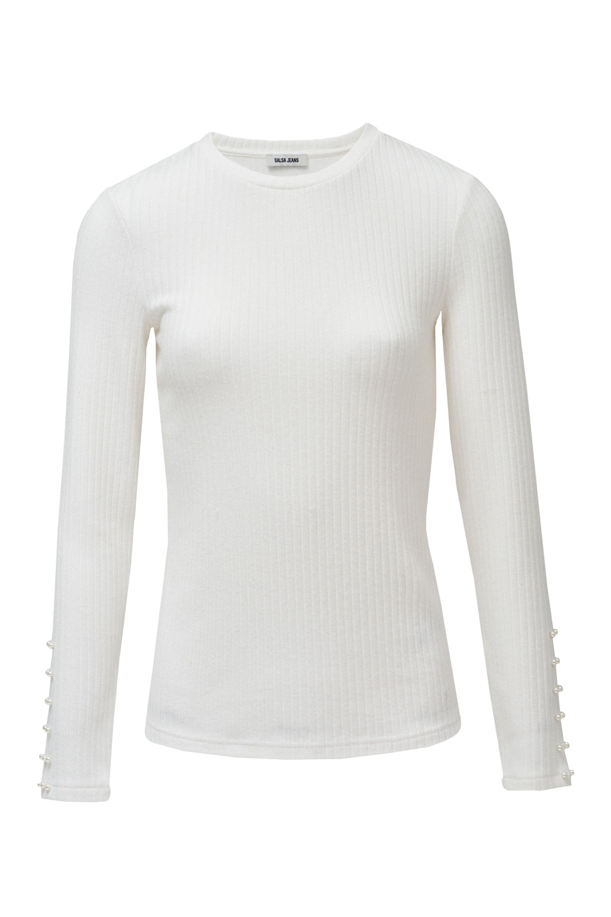 Salsa Jeans Pullover in Weiß: Vorderseite