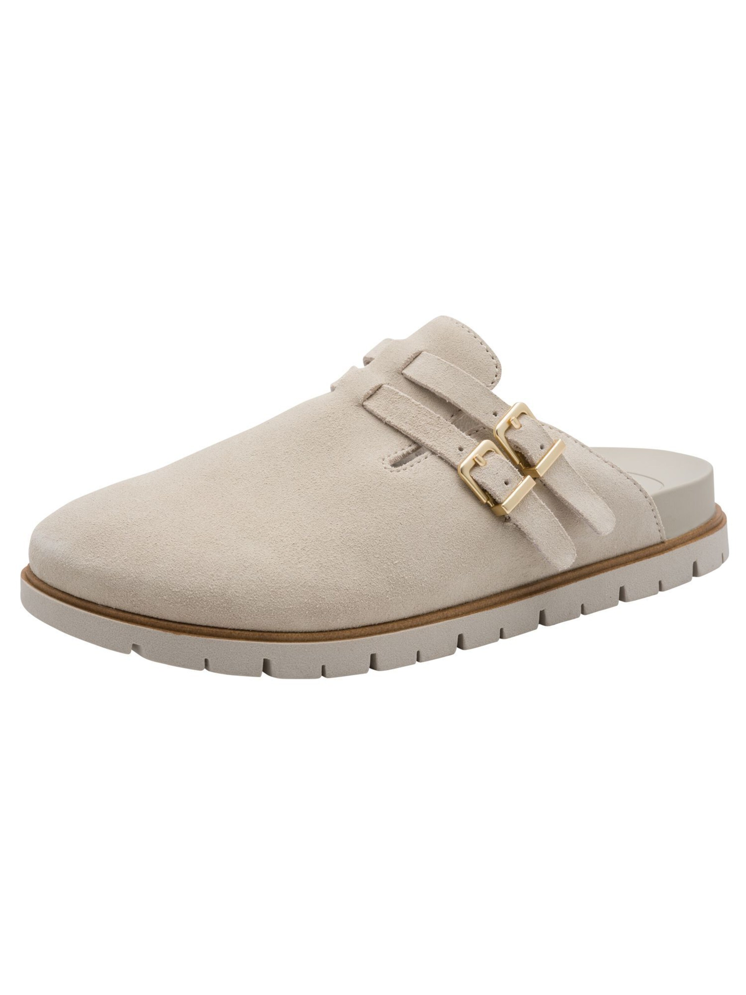 Tamaris Pantolette in Beige: Vorderseite
