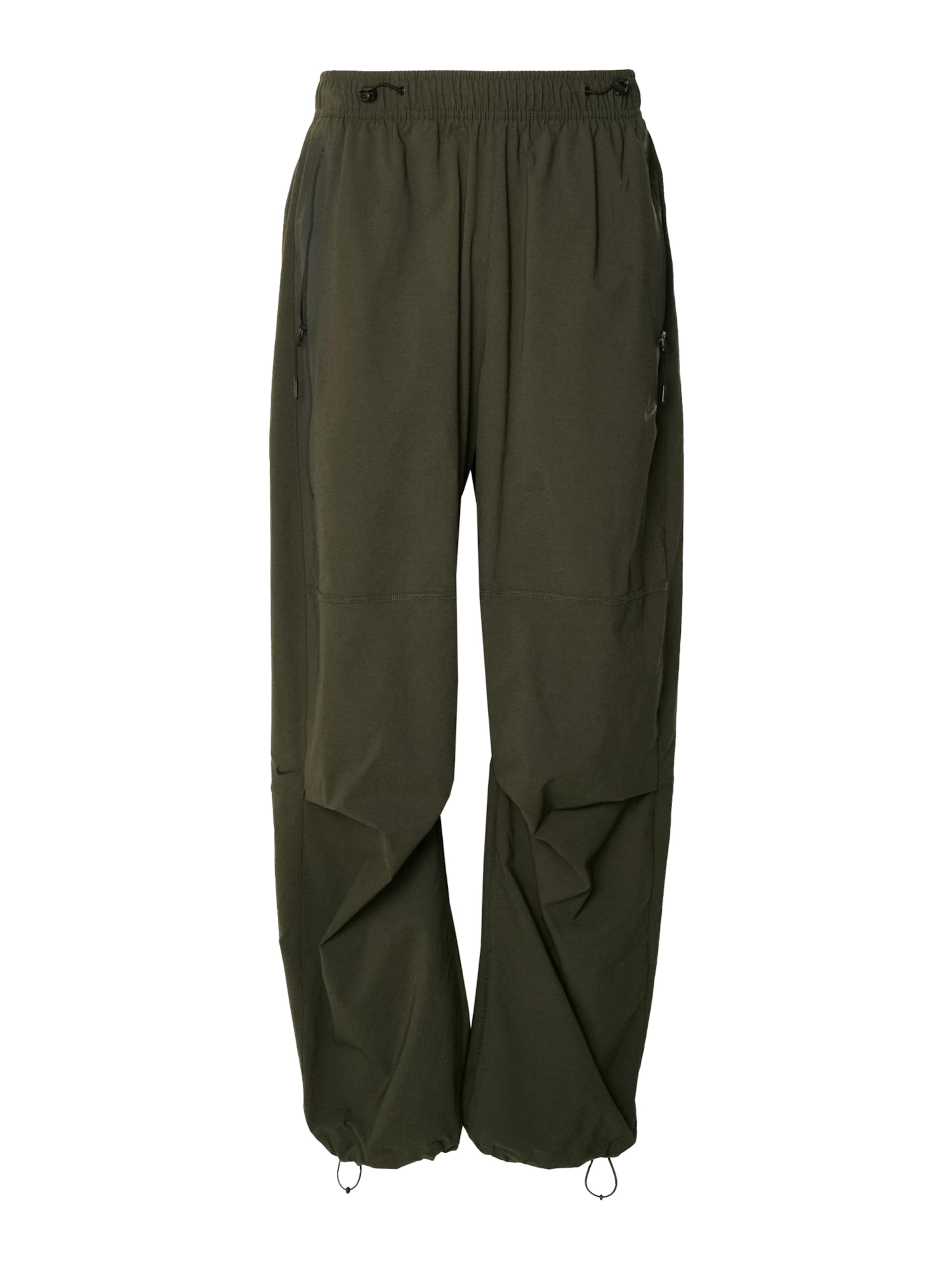 Nike SportswearBaggy Hlače 'Tech' - zelena boja: prednji dio