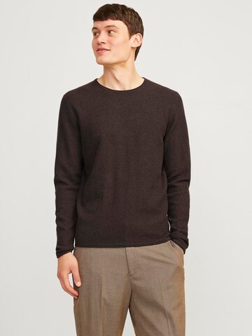 Pullover 'JJECOOPER' di JACK & JONES in marrone: frontale