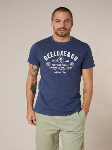 T-Shirt 'Motoclub' Deeluxe en violet : devant