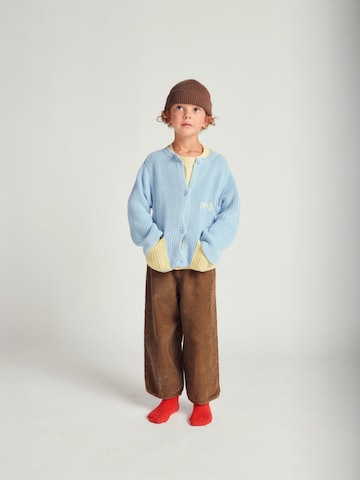 Maru + Bo Cardigan 'CARDIGAN WITH CONTRAST COLOR POCKETS' i blå