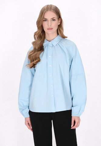 Camicia da donna 'Classic Look' di DreiMaster Klassik in blu: frontale