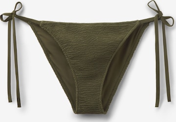 CALZEDONIA Bikinihose 'Crinkle Waves' in Grün: Vorderseite