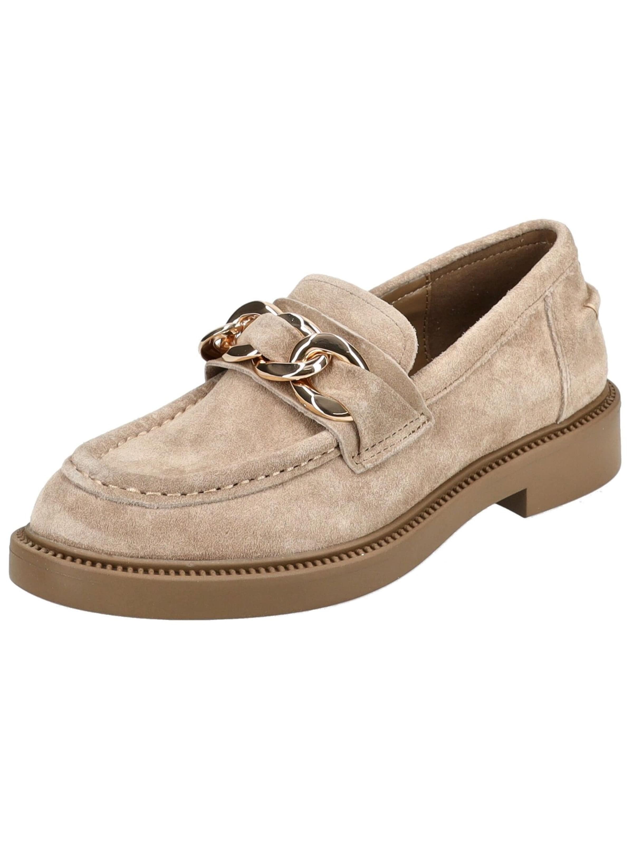 STEVE MADDEN Classic Flats in Beige: front