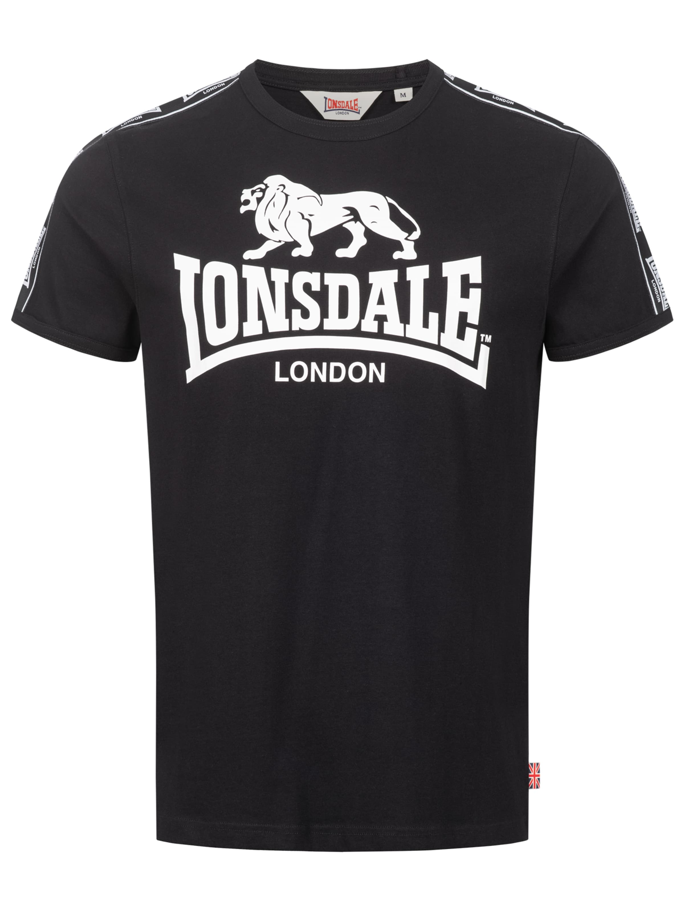 LONSDALE T-Shirt 'Stour' in Schwarz: Vorderseite