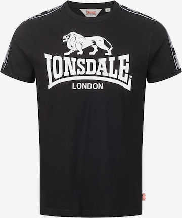 Tricou 'STOUR' de la LONSDALE pe negru: față