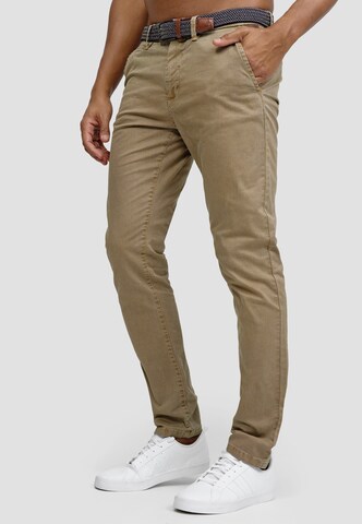 INDICODE JEANS Slim fit Chino Pants in Beige