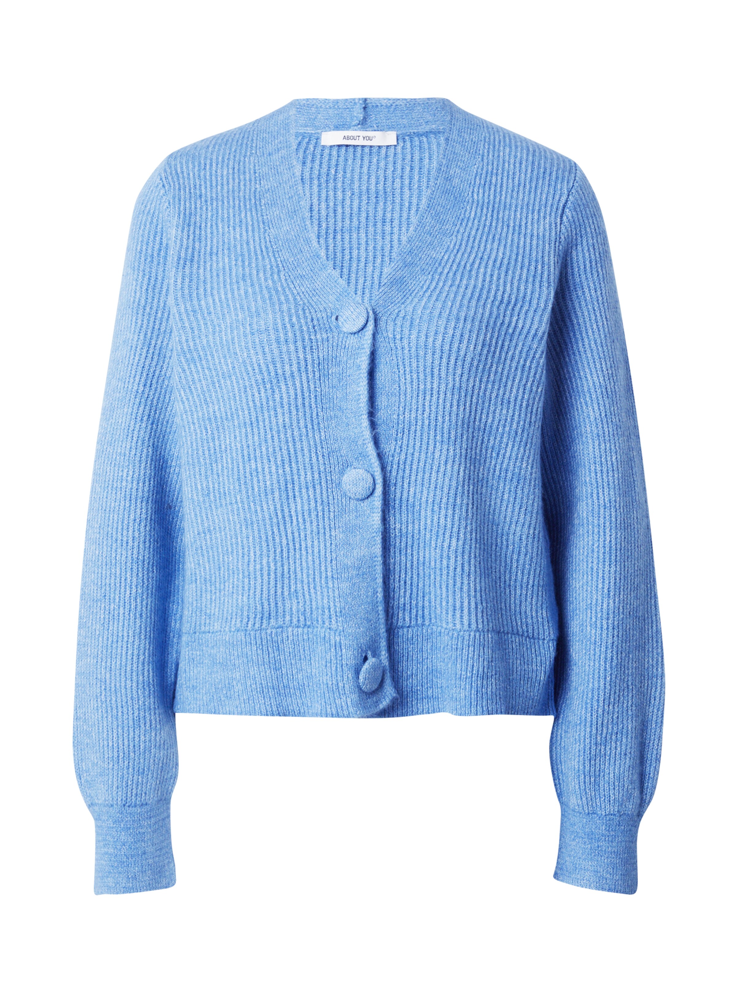 ABOUT YOU Плетена жилетка 'Tamina' в синьо: отпред