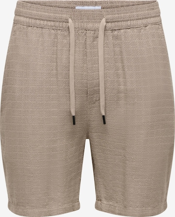 Only & Sons regular Bukser 'ONSTel' i beige: forside