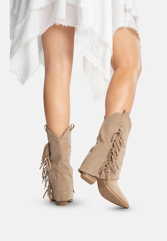 Bottes de cowboy Salinyang en vert