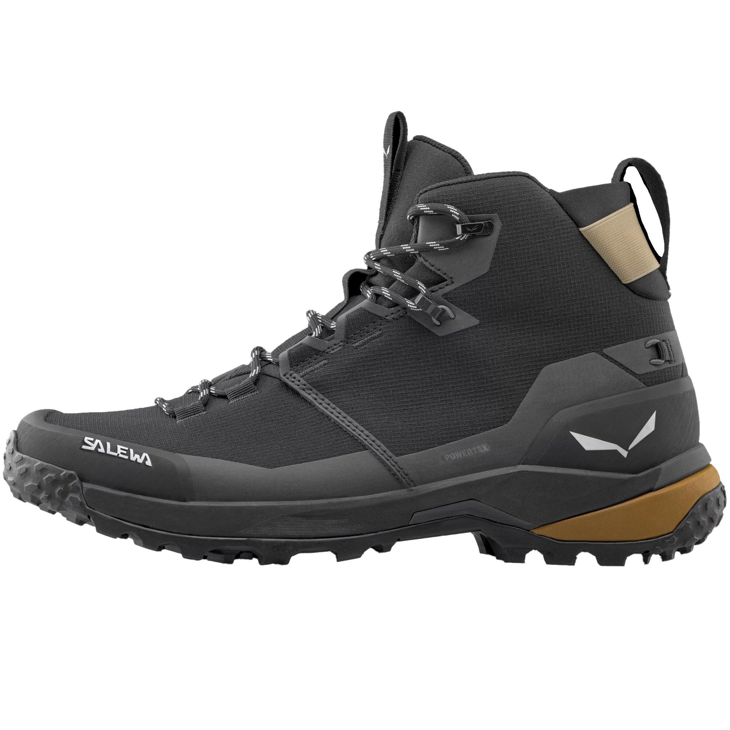 SALEWA Boots 'Puez 2 Mid Powertex' in Schwarz: Vorderseite