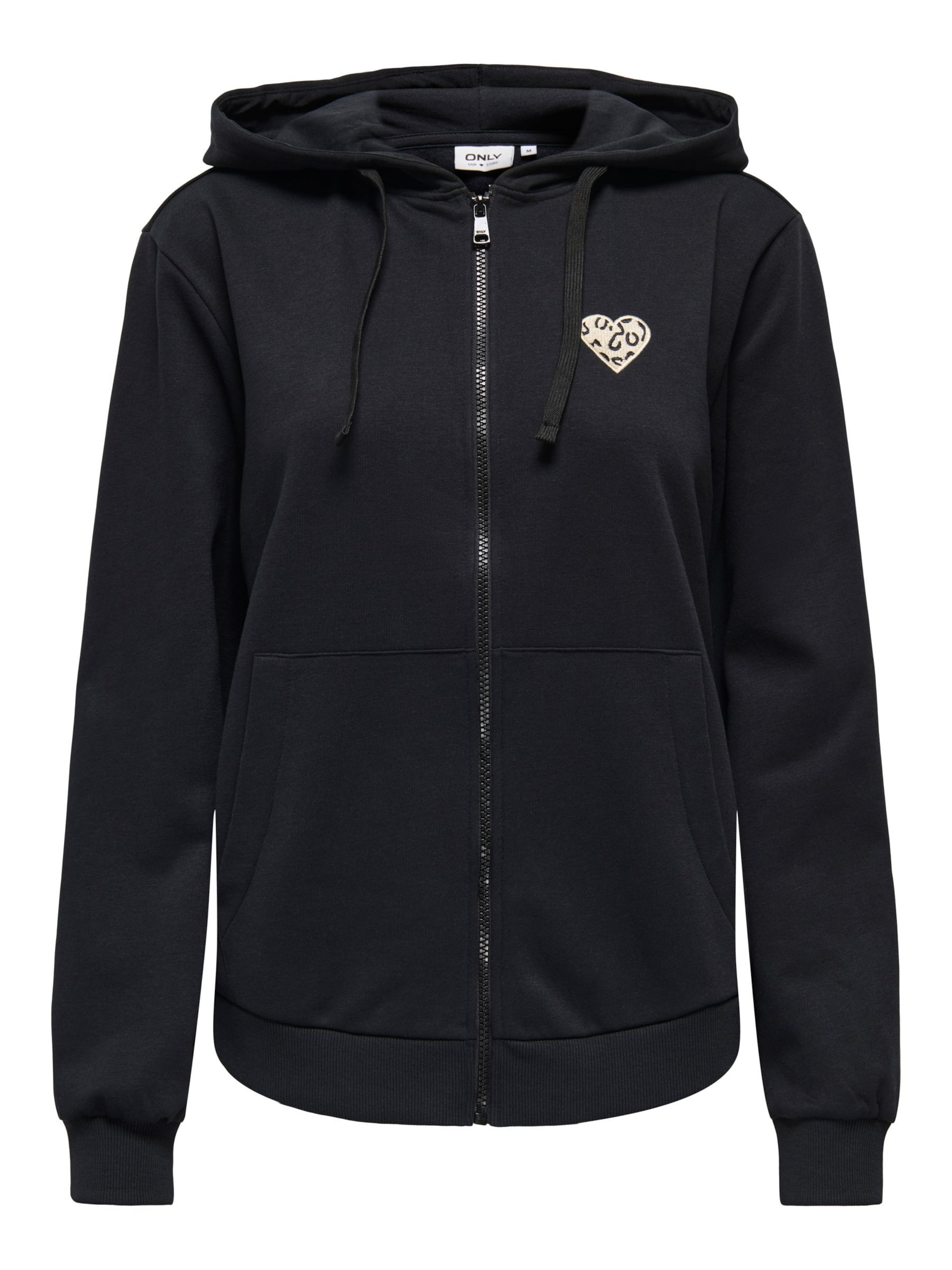 Veste de survêtement 'ONLJo' ONLY en noir : devant