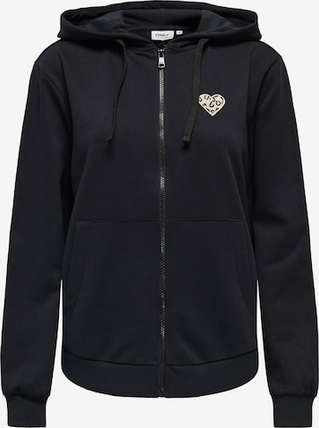 Veste de survêtement 'ONLJo' ONLY en noir : devant