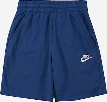 Nike Sportswear Trousers 'CLUB' in Blue: front